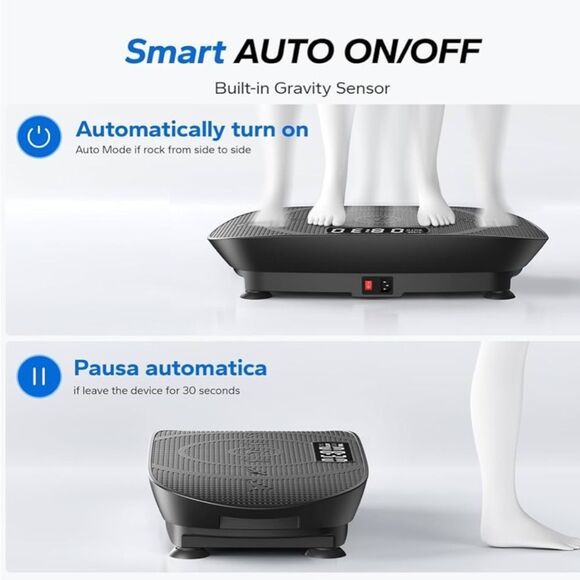 MERACH 2398 Slim Vibration Plate Exercise Machine/Lymphatic Drainage, Black. NIB - Picture 4 of 16